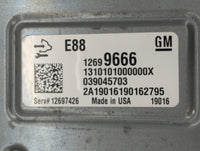 2018-2019 Chevrolet Malibu PCM Engine Control Computer ECU ECM PCU OEM P/N:12699666 Fits Fits 2018 2019 OEM Used Auto Parts 