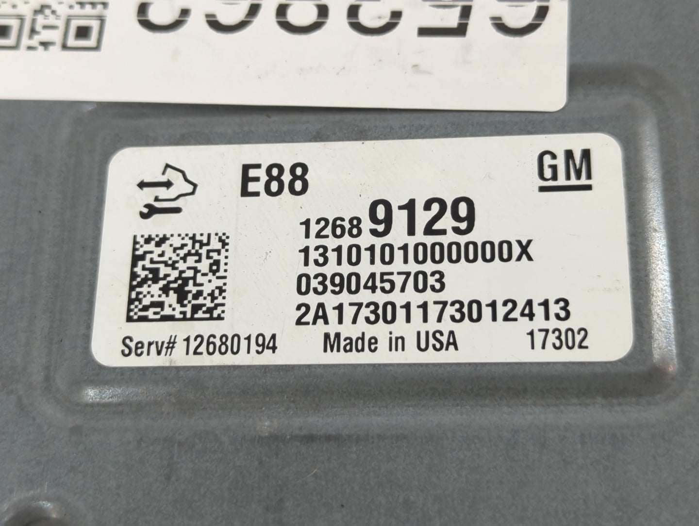 2018-2019 Chevrolet Malibu PCM Engine Control Computer ECU ECM PCU OEM P/N:12689129 Fits Fits 2018 2019 OEM Used Auto Parts 