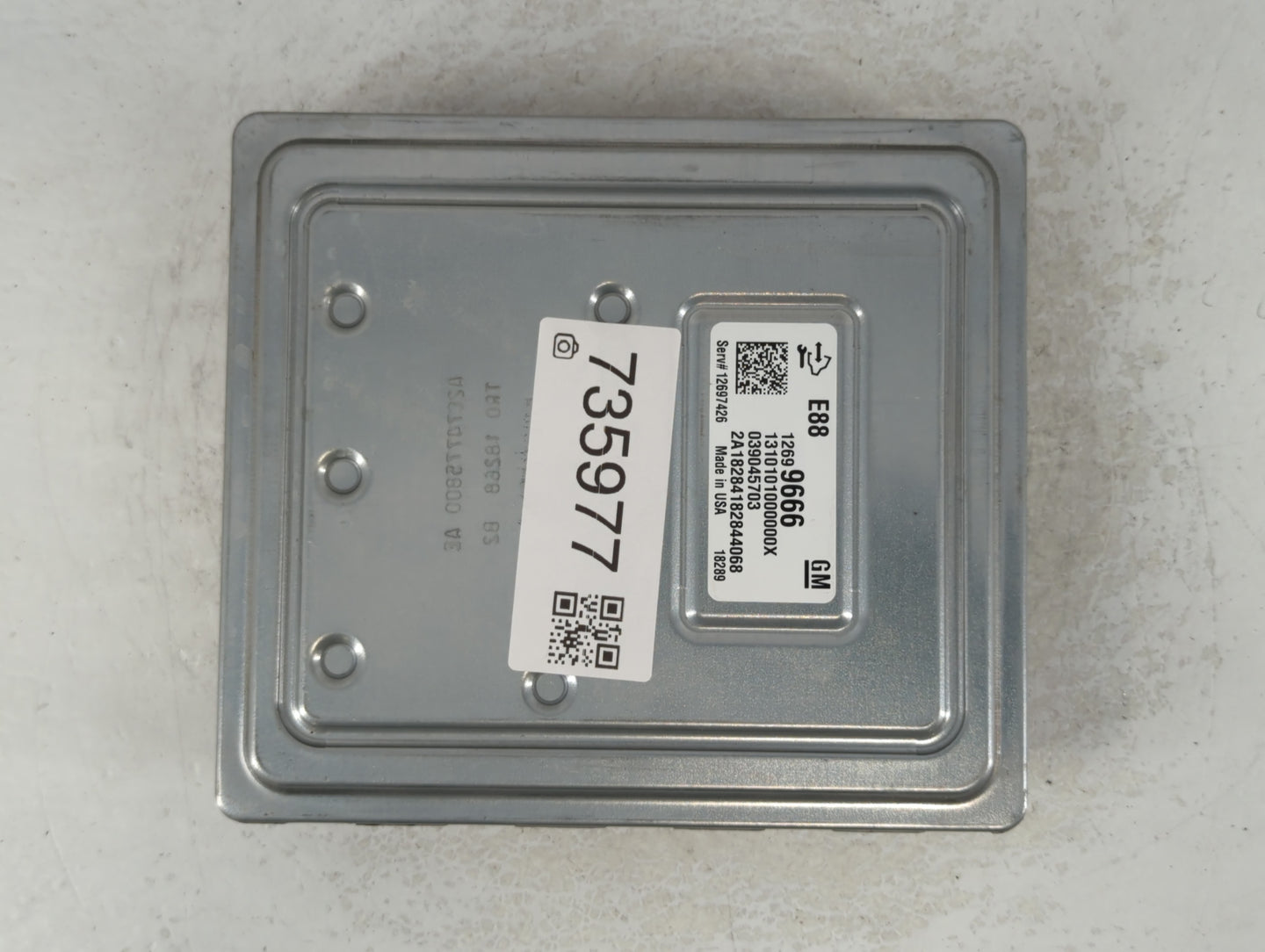 2018-2019 Chevrolet Malibu PCM Engine Control Computer ECU ECM PCU OEM P/N:12699666 Fits Fits 2018 2019 OEM Used Auto Parts 
