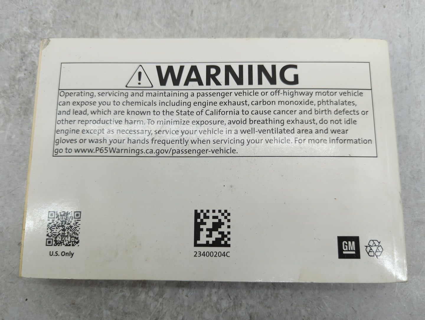 2019 Chevrolet Silverado Owners Manual Book Guide P/N:23400204C OEM Used Auto Parts - Oemusedautoparts1.com