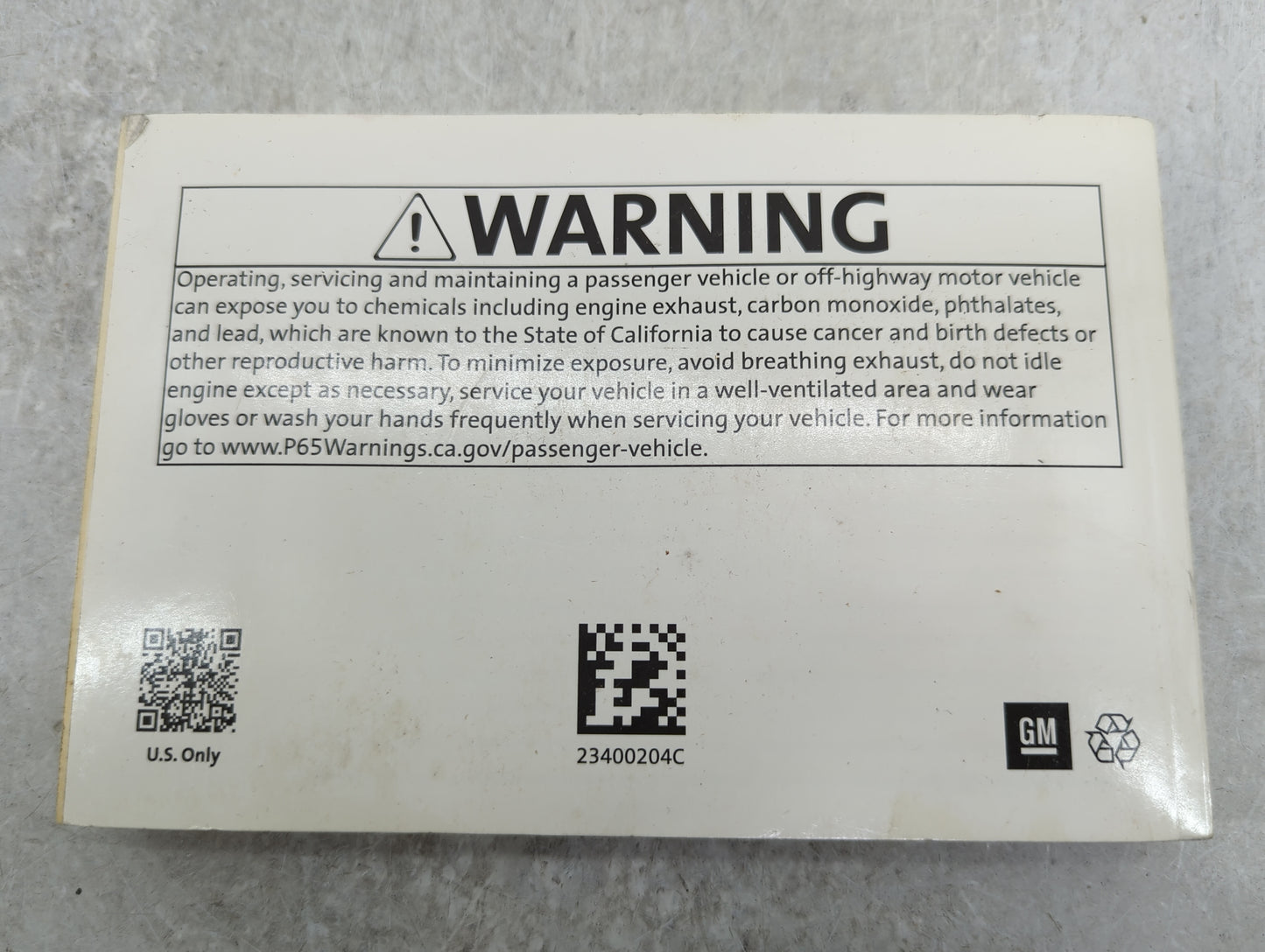 2019 Chevrolet Silverado Owners Manual Book Guide P/N:23400204C OEM Used Auto Parts - Oemusedautoparts1.com