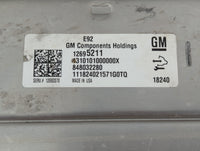 2019-2021 Chevrolet Silverado 1500 PCM Engine Control Computer ECU ECM PCU OEM P/N:12695211 Fits Fits 2019 2020 2021 2022 OE