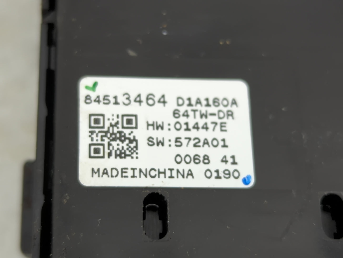 2019 Chevrolet Silverado 1500 Master Power Window Switch Replacement Driver Side Left P/N:84513464 Fits OEM Used Auto Parts 
