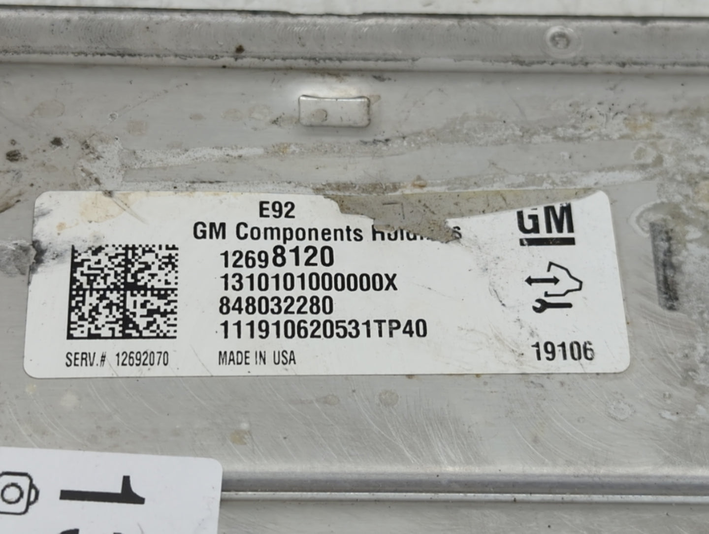 2019-2021 Chevrolet Silverado 1500 PCM Engine Control Computer ECU ECM PCU OEM P/N:12698120 Fits Fits 2019 2020 2021 OEM Use