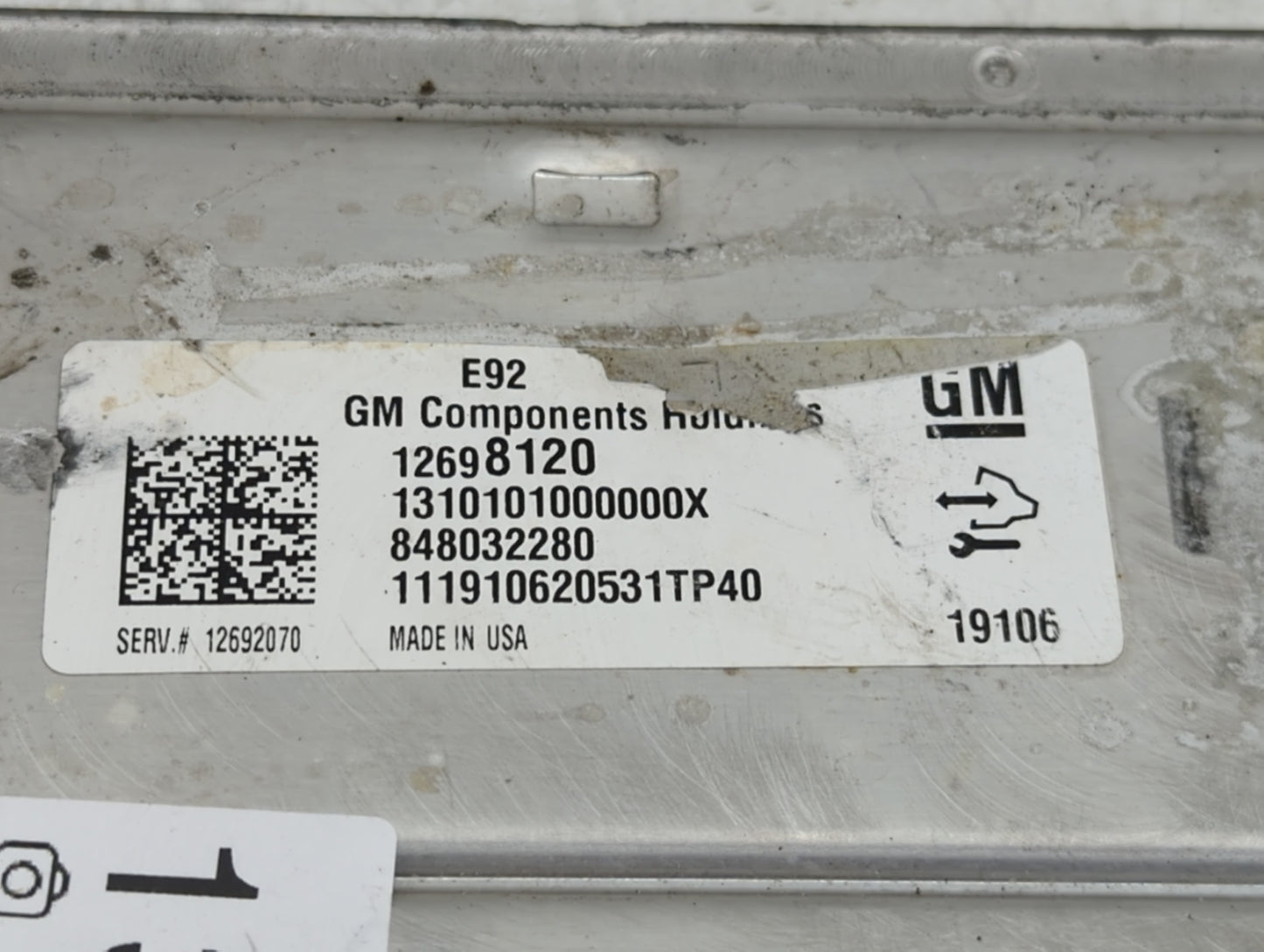 2019-2021 Chevrolet Silverado 1500 PCM Engine Control Computer ECU ECM PCU OEM P/N:12698120 Fits Fits 2019 2020 2021 OEM Use
