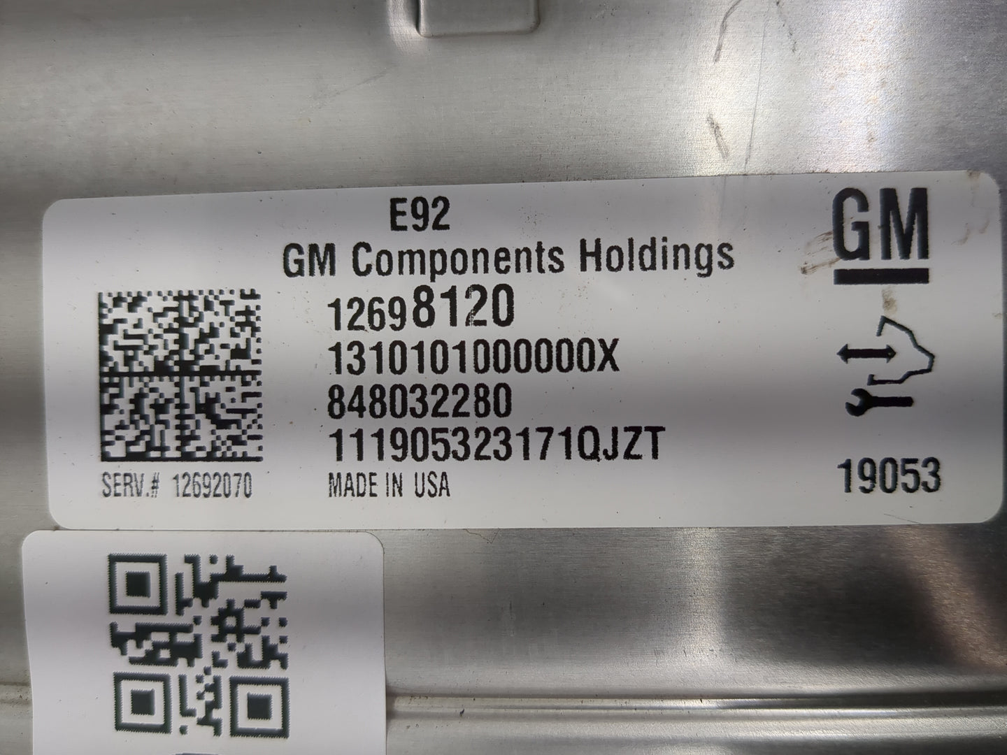 2019-2021 Chevrolet Silverado 1500 PCM Engine Control Computer ECU ECM PCU OEM P/N:12698120 Fits Fits 2019 2020 2021 OEM Use