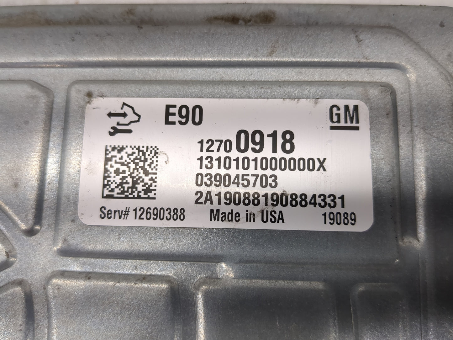 2019-2021 Chevrolet Silverado 1500 PCM Engine Control Computer ECU ECM PCU OEM P/N:12690388 Fits Fits 2019 2020 2021 OEM Use