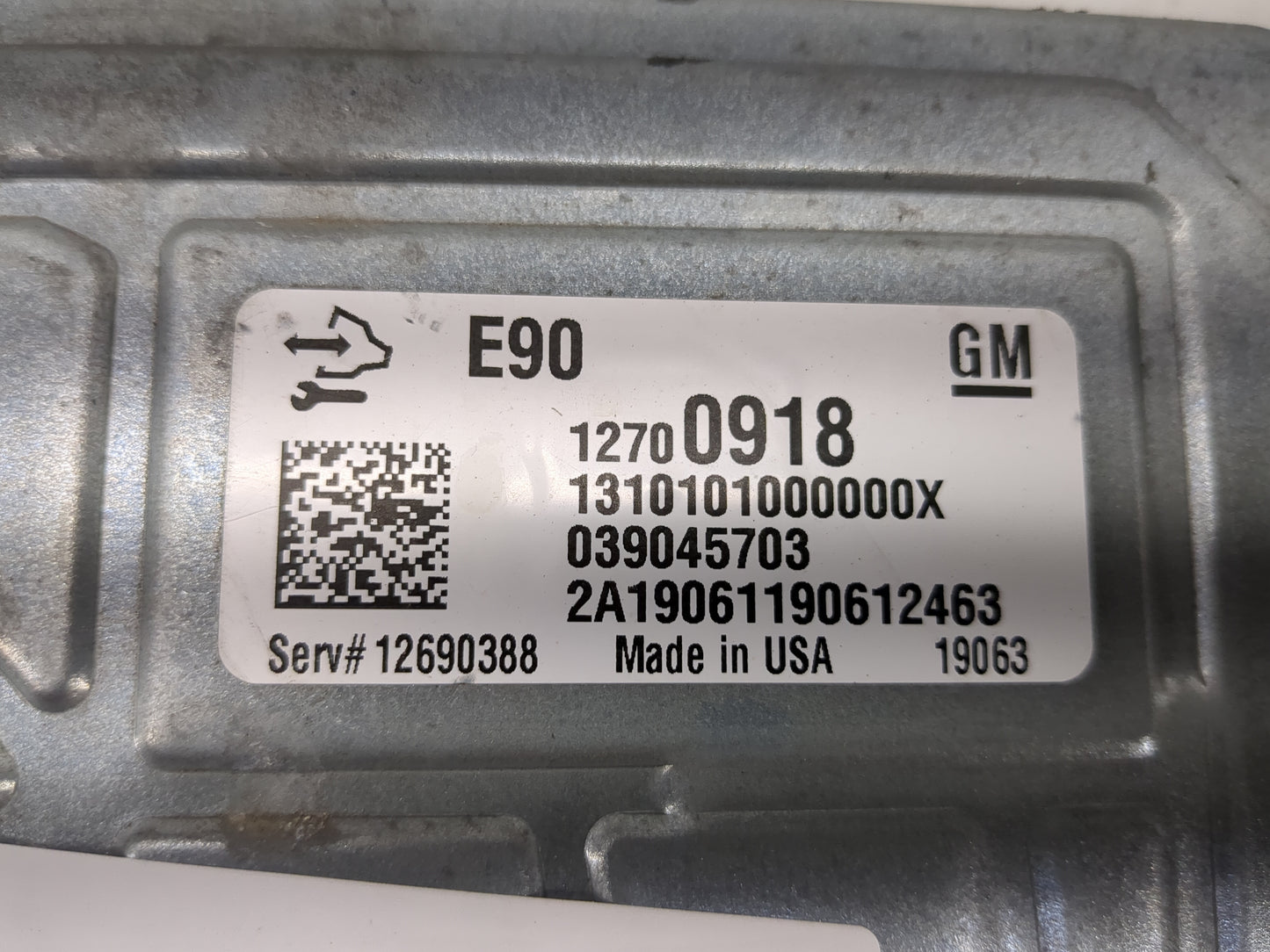 2019-2021 Chevrolet Silverado 1500 PCM Engine Control Computer ECU ECM PCU OEM P/N:039045703 12700918 Fits Fits 2019 2020 20
