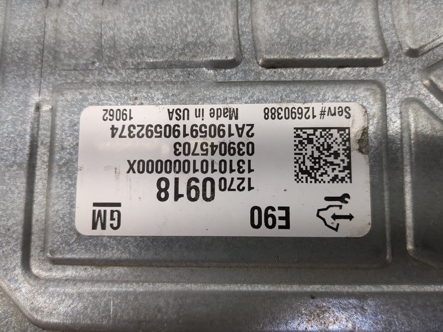 2019-2021 Chevrolet Silverado 1500 PCM Engine Control Computer ECU ECM PCU OEM P/N:12700918 Fits Fits 2019 2020 2021 OEM Use