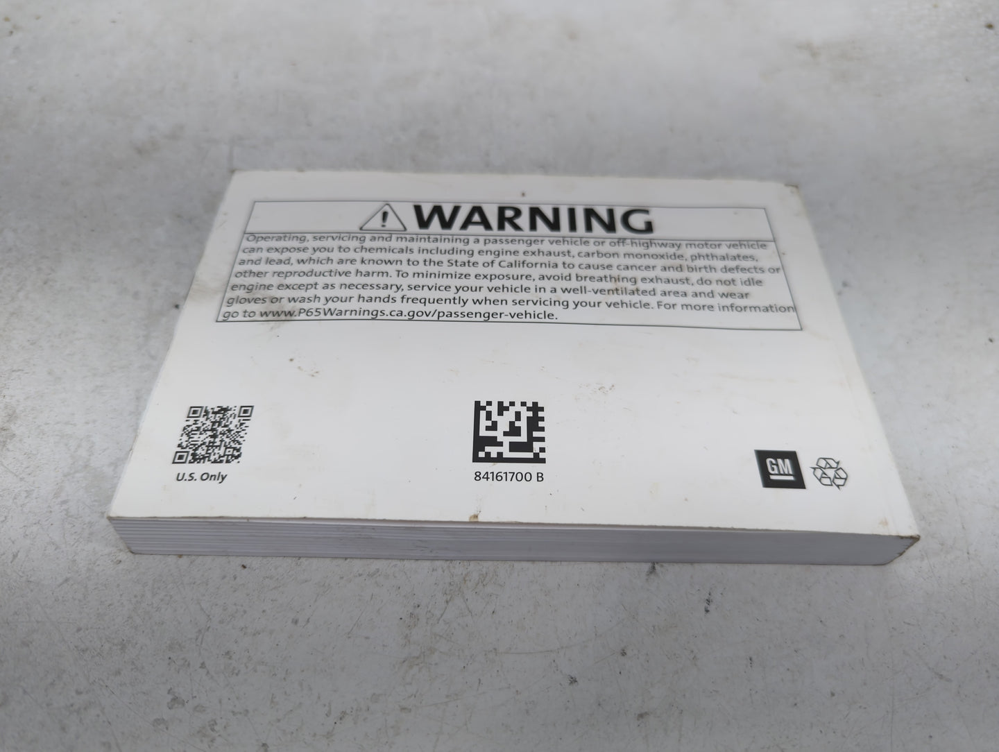 2019 Chevrolet Silverado 1500 Owners Manual Book Guide P/N:84161700 OEM Used Auto Parts - Oemusedautoparts1.com