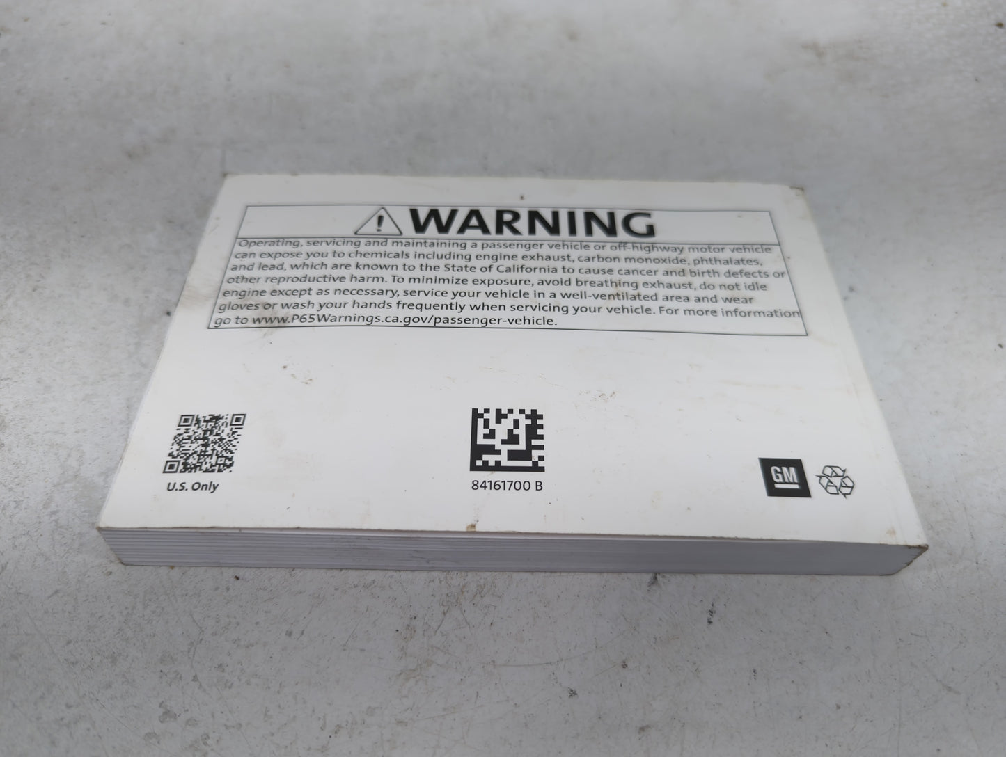 2019 Chevrolet Silverado 1500 Owners Manual Book Guide P/N:84161700 OEM Used Auto Parts - Oemusedautoparts1.com