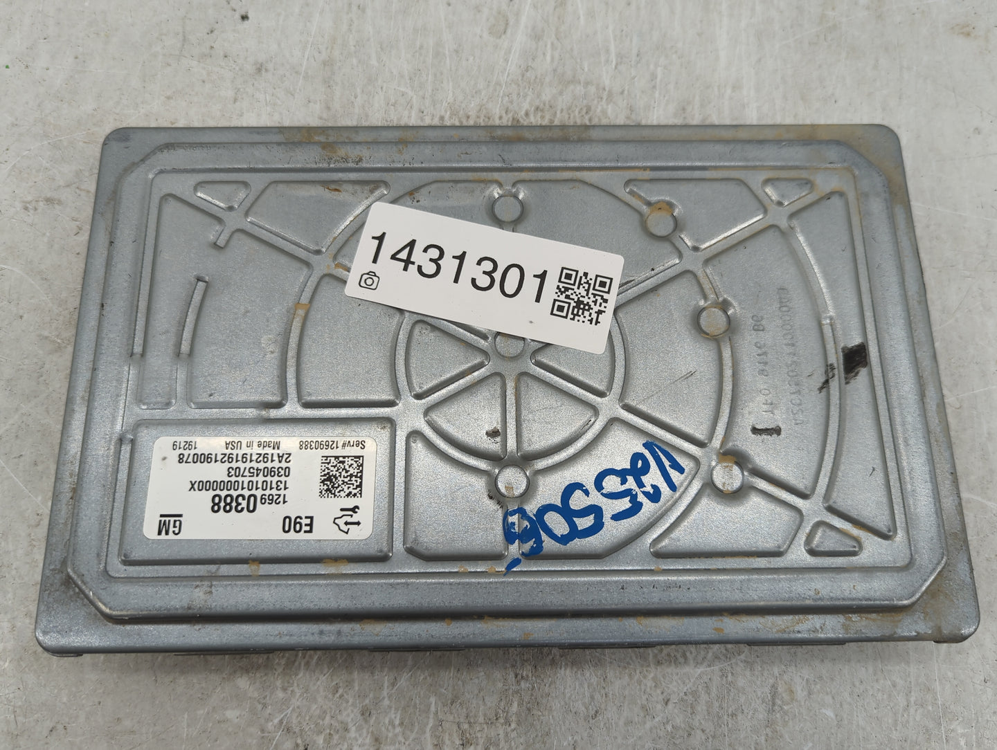 2019-2021 Chevrolet Silverado 1500 PCM Engine Control Computer ECU ECM PCU OEM P/N:12690388 13101010000000X Fits OEM Used Au