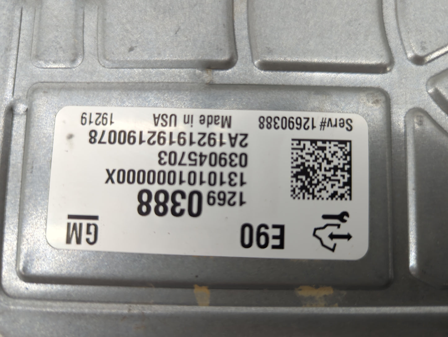 2019-2021 Chevrolet Silverado 1500 PCM Engine Control Computer ECU ECM PCU OEM P/N:12690388 13101010000000X Fits OEM Used Au
