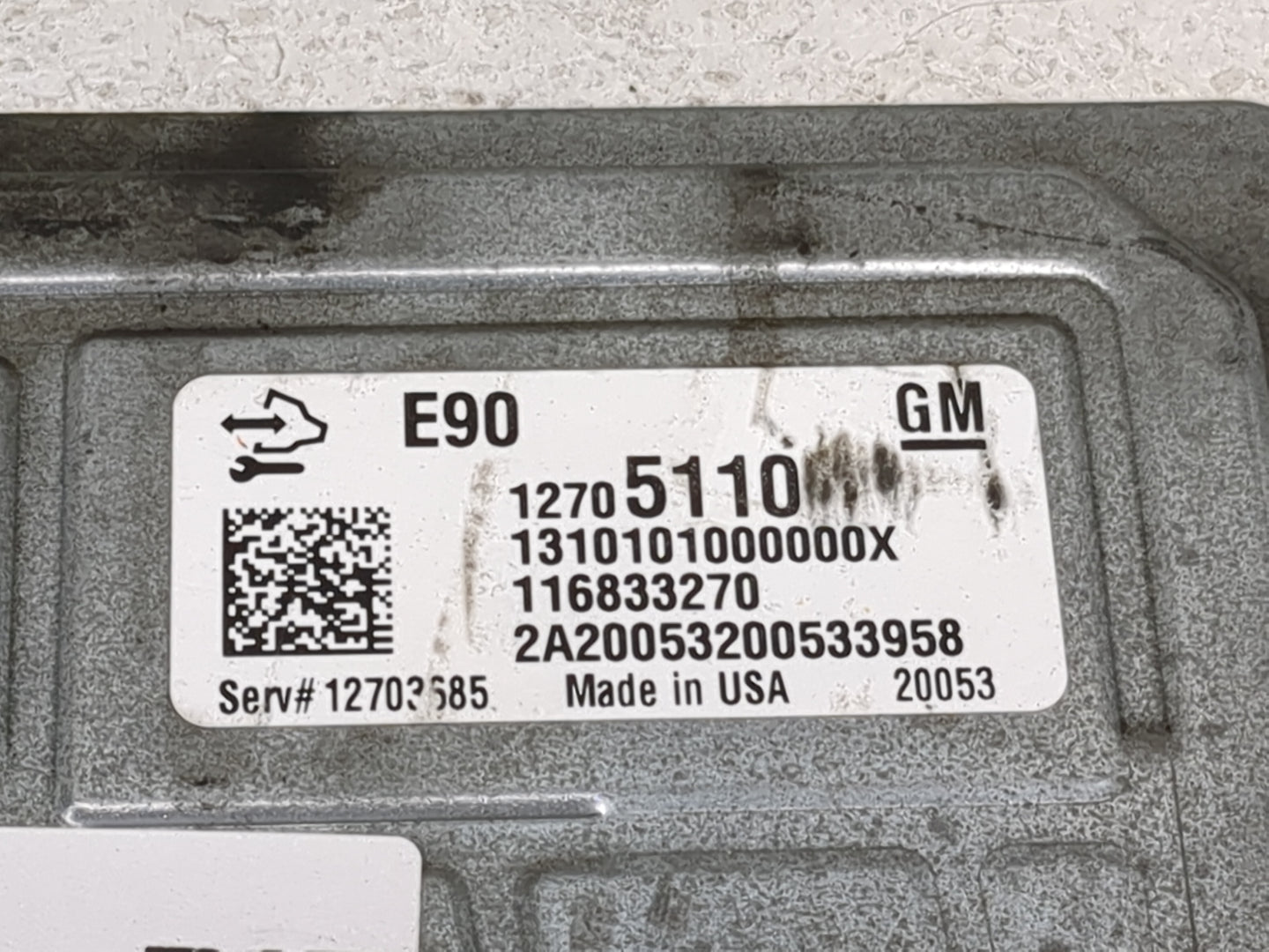 2019-2021 Chevrolet Silverado 1500 PCM Engine Control Computer ECU ECM PCU OEM P/N:12705110 12700918 Fits Fits 2019 2020 202