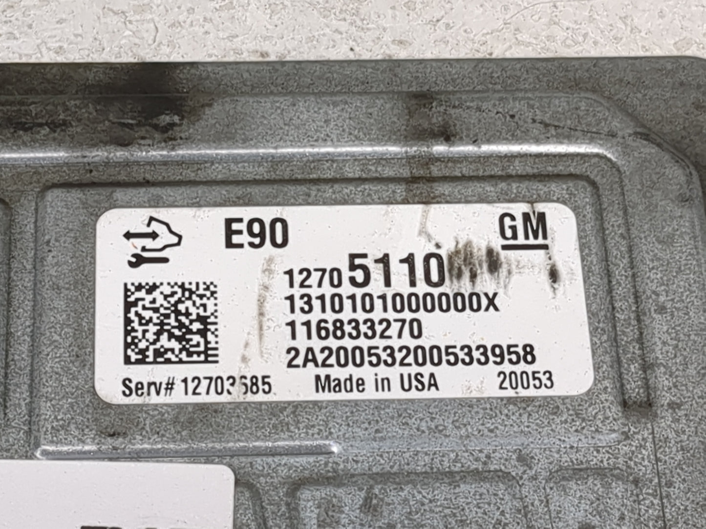2019-2021 Chevrolet Silverado 1500 PCM Engine Control Computer ECU ECM PCU OEM P/N:12705110 12700918 Fits Fits 2019 2020 202