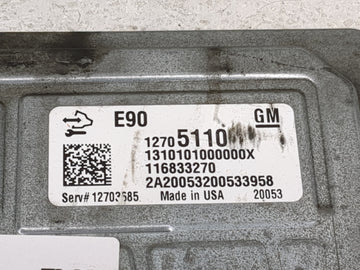 2019-2021 Chevrolet Silverado 1500 PCM Engine Control Computer ECU ECM PCU OEM P/N:12705110 12700918 Fits Fits 2019 2020 2021 OEM Used Auto Parts