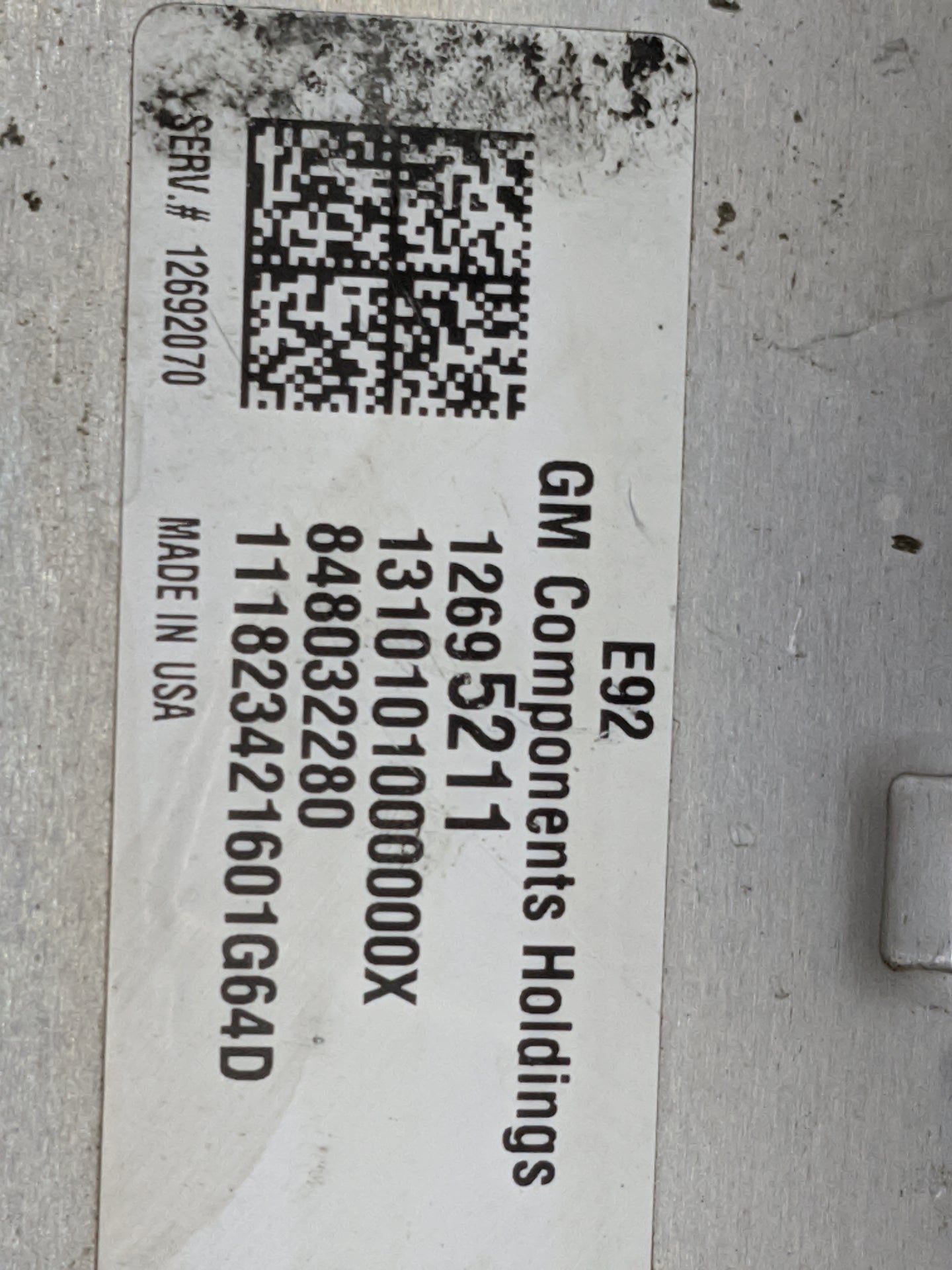 2019 Chevrolet Silverado 1500 PCM Engine Control Computer ECU ECM PCU OEM P/N:12695211 24596927 Fits Fits 2018 2020 2021 OEM