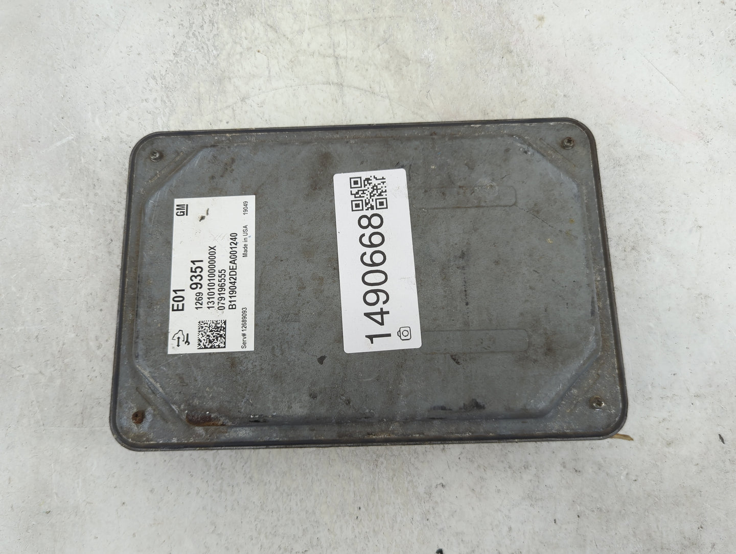 2019-2020 Chevrolet Silverado 1500 PCM Engine Control Computer ECU ECM PCU OEM P/N:12699351 12689093 Fits Fits 2019 2020 OEM