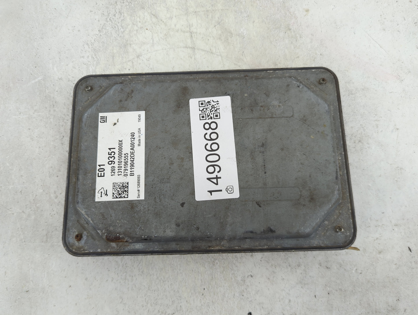 2019-2020 Chevrolet Silverado 1500 PCM Engine Control Computer ECU ECM PCU OEM P/N:12699351 12689093 Fits Fits 2019 2020 OEM