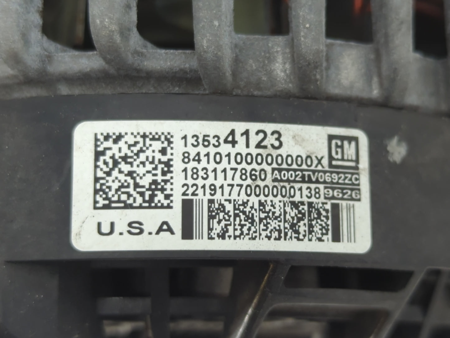 2019-2022 Chevrolet Silverado 1500 Alternator Replacement Generator Charging Assembly Engine OEM P/N:13534123 Fits OEM Used 