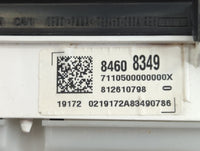 2019 Chevrolet Silverado 1500 Instrument Cluster Speedometer Gauges P/N:84608349 Fits OEM Used Auto Parts - Oemusedautoparts