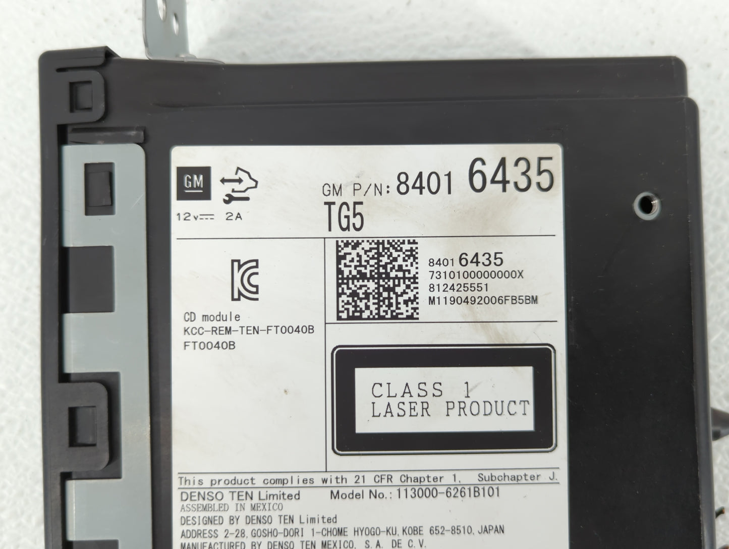 2019 Chevrolet Silverado 1500 Ld Radio AM FM Cd Player Receiver Replacement P/N:23369306 13594481 Fits Fits 2015 2016 2017 2