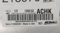 2019 Chevrolet Silverado 2500 PCM Engine Control Computer ECU ECM PCU OEM P/N:12668986 12679097, 12670309 Fits 2017 2018 202