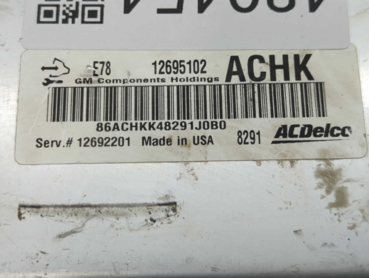 2019 Chevrolet Silverado 2500 PCM Engine Control Computer ECU ECM PCU OEM P/N:12695102 12668986 Fits Fits 2017 2018 2020 202