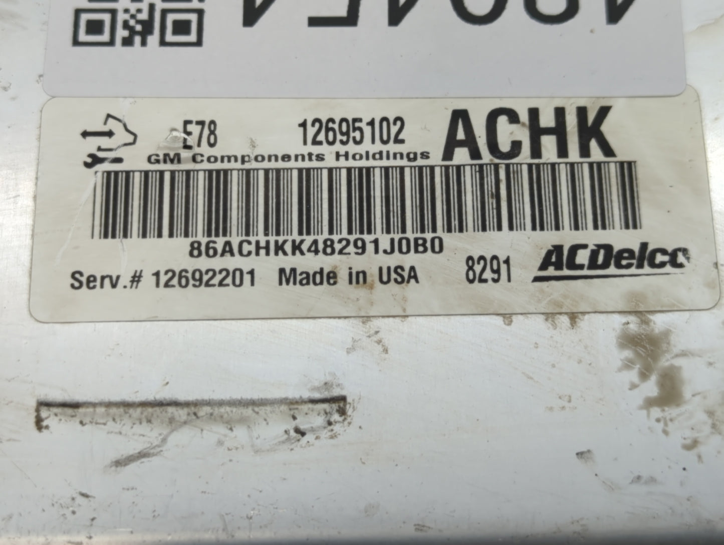 2019 Chevrolet Silverado 2500 PCM Engine Control Computer ECU ECM PCU OEM P/N:12695102 12668986 Fits Fits 2017 2018 2020 202