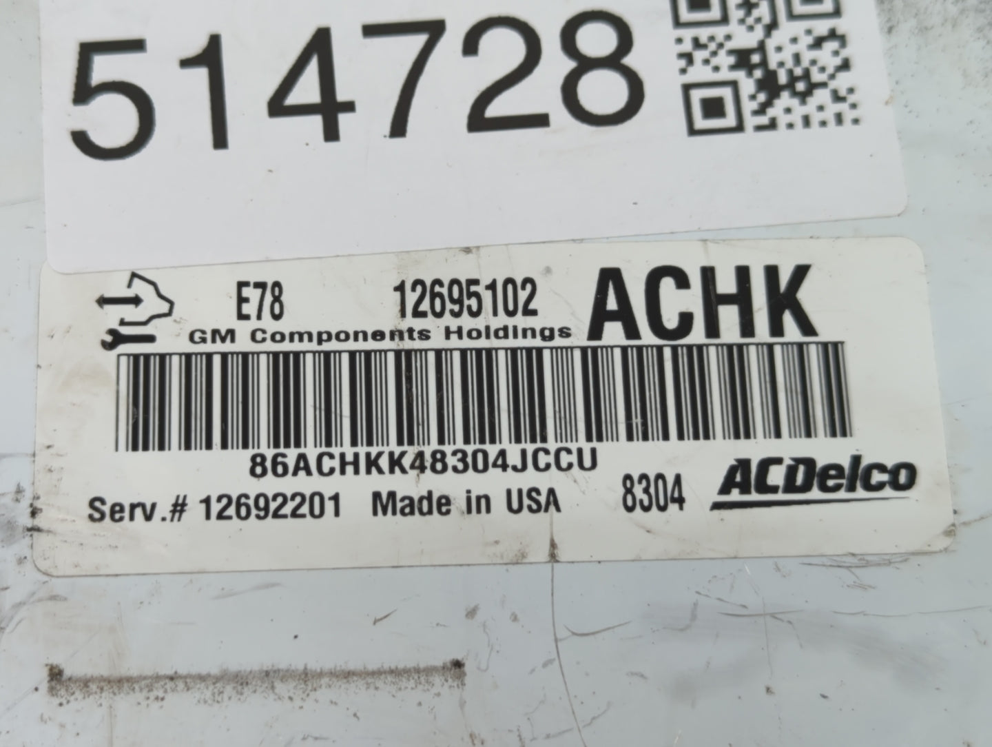 2019 Chevrolet Silverado 2500 PCM Engine Control Computer ECU ECM PCU OEM P/N:12692201 12695102 Fits Fits 2017 2018 2020 202
