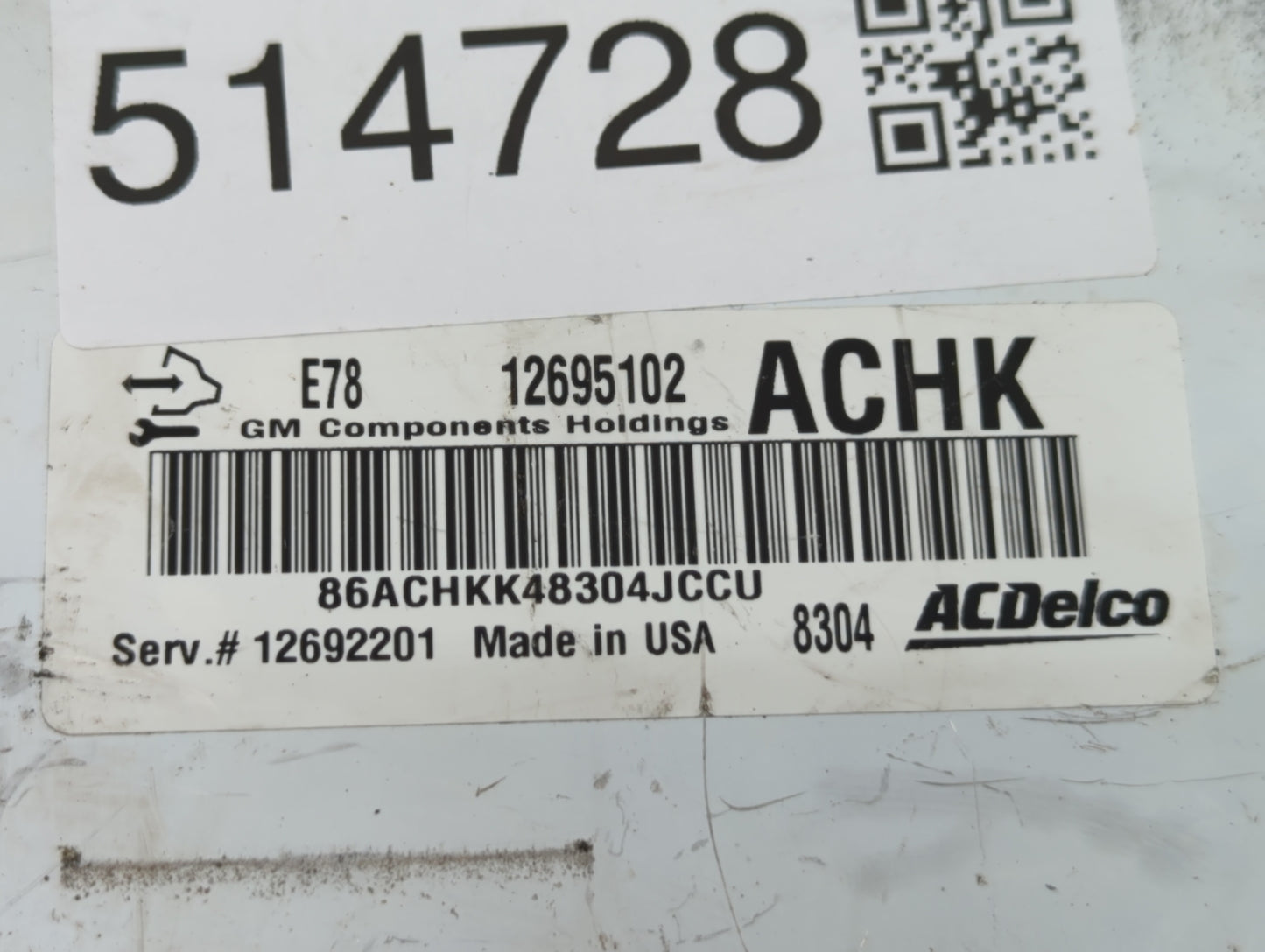 2019 Chevrolet Silverado 2500 PCM Engine Control Computer ECU ECM PCU OEM P/N:12692201 12695102 Fits Fits 2017 2018 2020 202