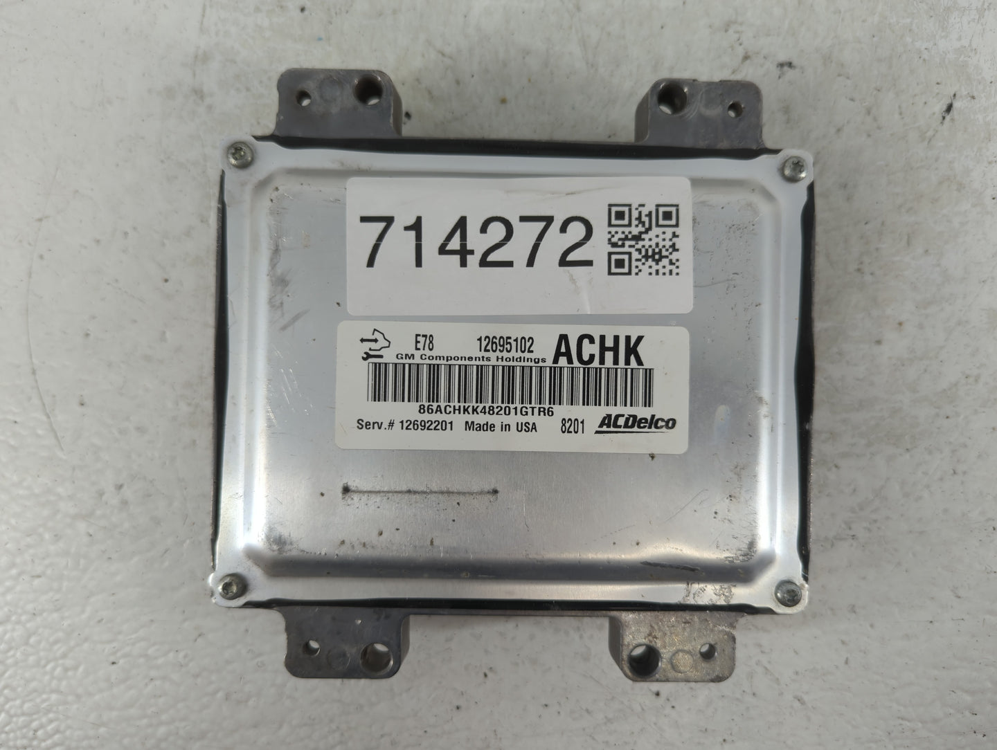 2017-2018 Chevrolet Silverado 3500 PCM Engine Control Computer ECU ECM PCU OEM P/N:12695102 12692201 Fits OEM Used Auto Part