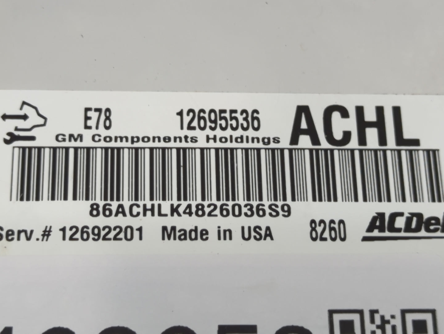 2017-2019 Chevrolet Sonic PCM Engine Control Computer ECU ECM PCU OEM P/N:12695536 12692201 Fits Fits 2017 2018 2019 2020 20