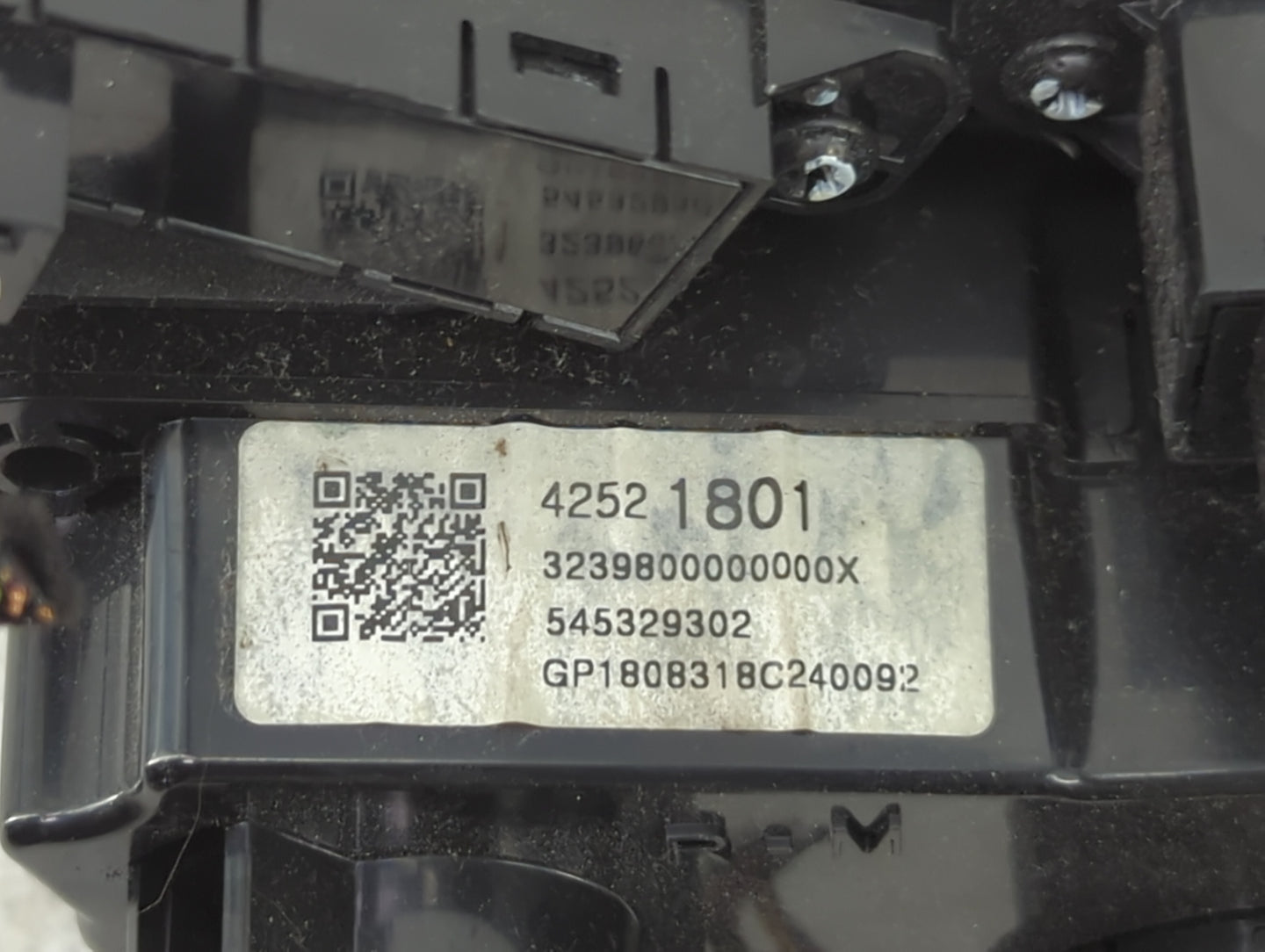 2017-2019 Chevrolet Sonic Climate Control Module Temperature AC/Heater Replacement P/N:42521801 3239800000000X Fits OEM Used