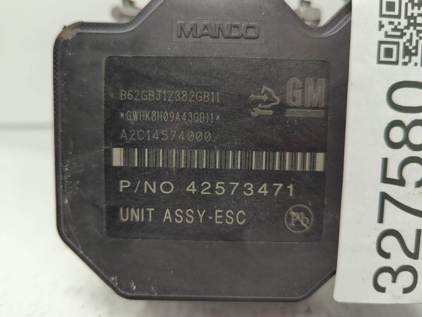2017-2018 Chevrolet Sonic ABS Pump Control Module Replacement P/N:42573471 42520672 Fits Fits 2017 2018 OEM Used Auto Parts 