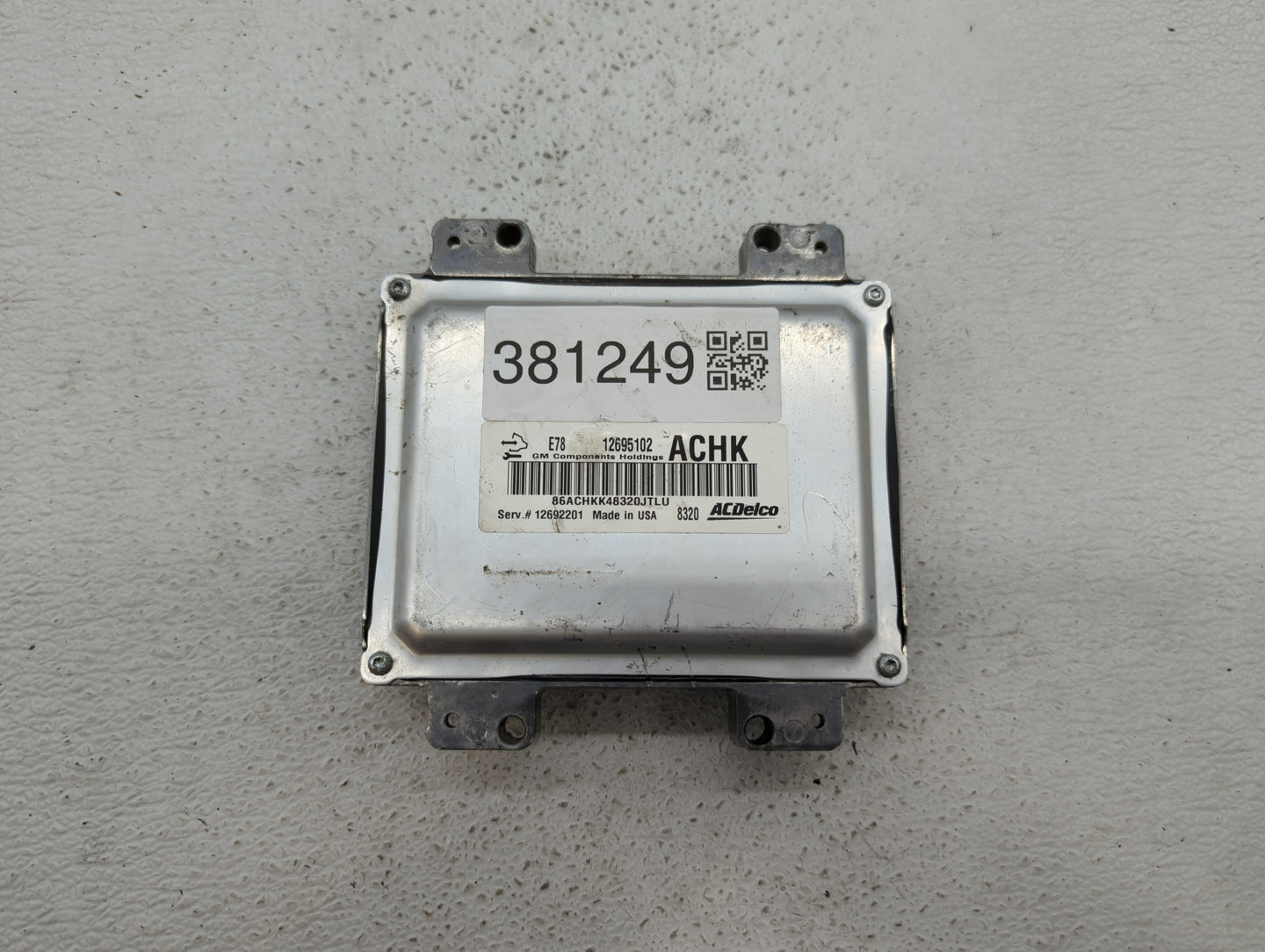 2017-2018 Chevrolet Sonic PCM Engine Control Computer ECU ECM PCU OEM P/N:12692201 12695536 Fits Fits 2017 2018 2019 OEM Use