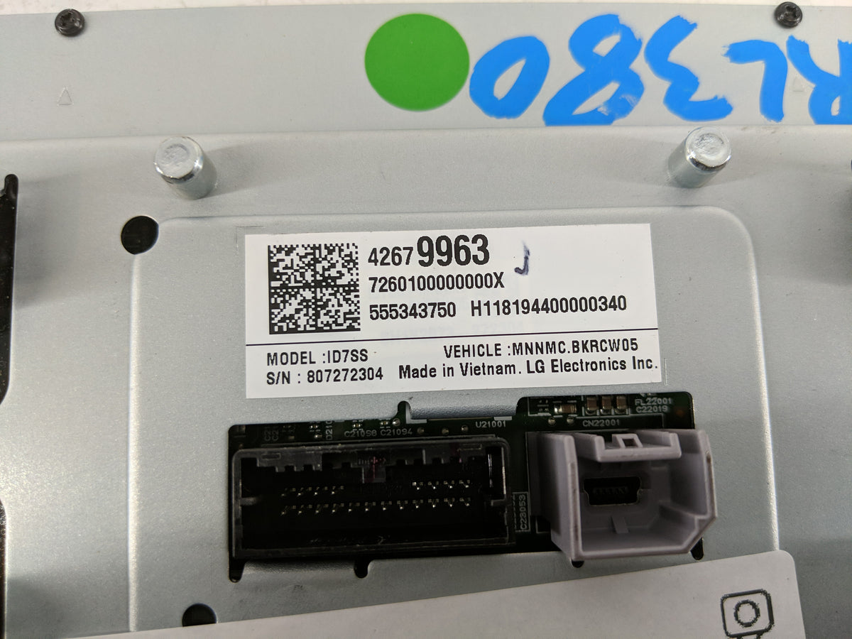2019-2022 Chevrolet Spark Information Radio Display Screen - Oemusedautoparts1.com