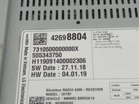 2019 Chevrolet Spark Radio AM FM Cd Player Receiver Replacement P/N:42698804 Fits OEM Used Auto Parts - Oemusedautoparts1.co
