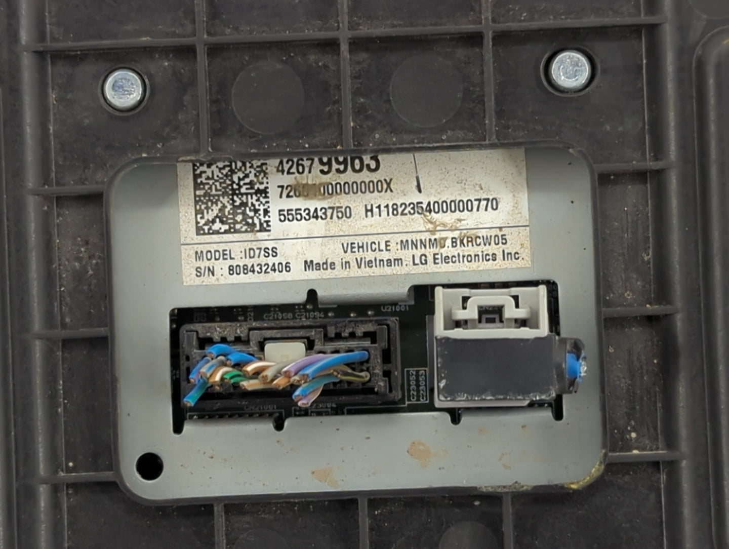 2019 Chevrolet Spark Radio AM FM Cd Player Receiver Replacement P/N:42679963 42639310, ID7SS Fits OEM Used Auto Parts - Oemu