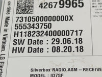 2019 Chevrolet Spark Radio AM FM Cd Player Receiver Replacement P/N:42679965 555343750, ID7SF Fits OEM Used Auto Parts - Oem