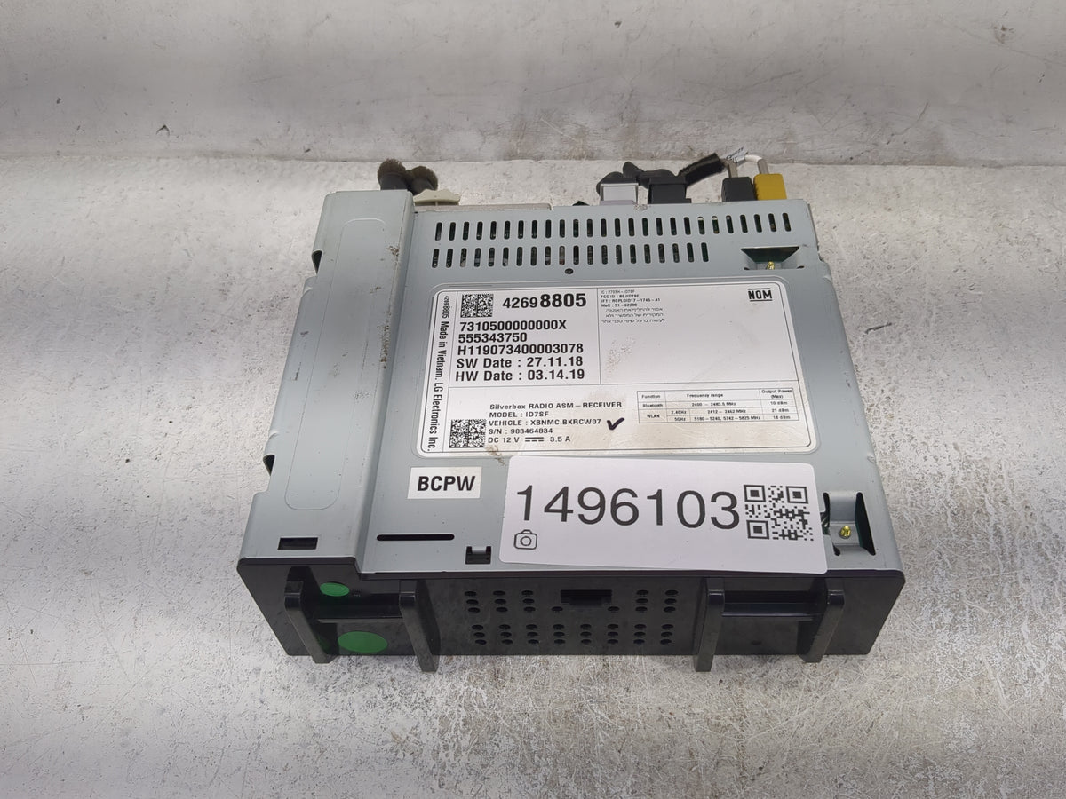 2020-2022 Chevrolet Spark Radio AM FM Cd Player Receiver Replacement P/N:42698805 ID7SF, BEJID7SF Fits Fits 2020 2021 2022 O