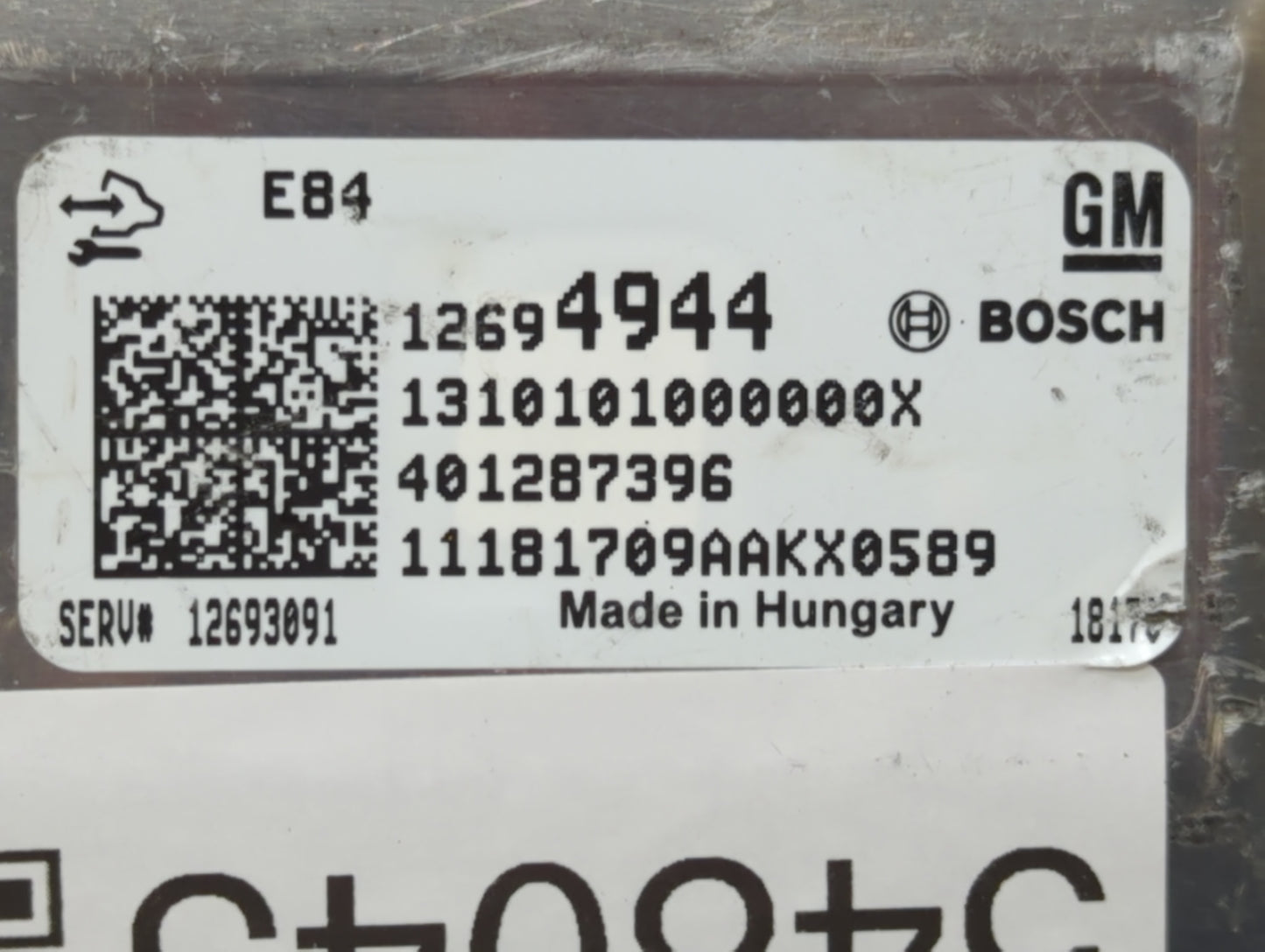 2019-2022 Chevrolet Spark PCM Engine Control Computer ECU ECM PCU OEM P/N:12694944 Fits Fits 2019 2020 2021 2022 OEM Used Au