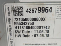 2019 Chevrolet Spark Radio AM FM Cd Player Receiver Replacement P/N:42698804 42670573 Fits OEM Used Auto Parts - Oemusedauto