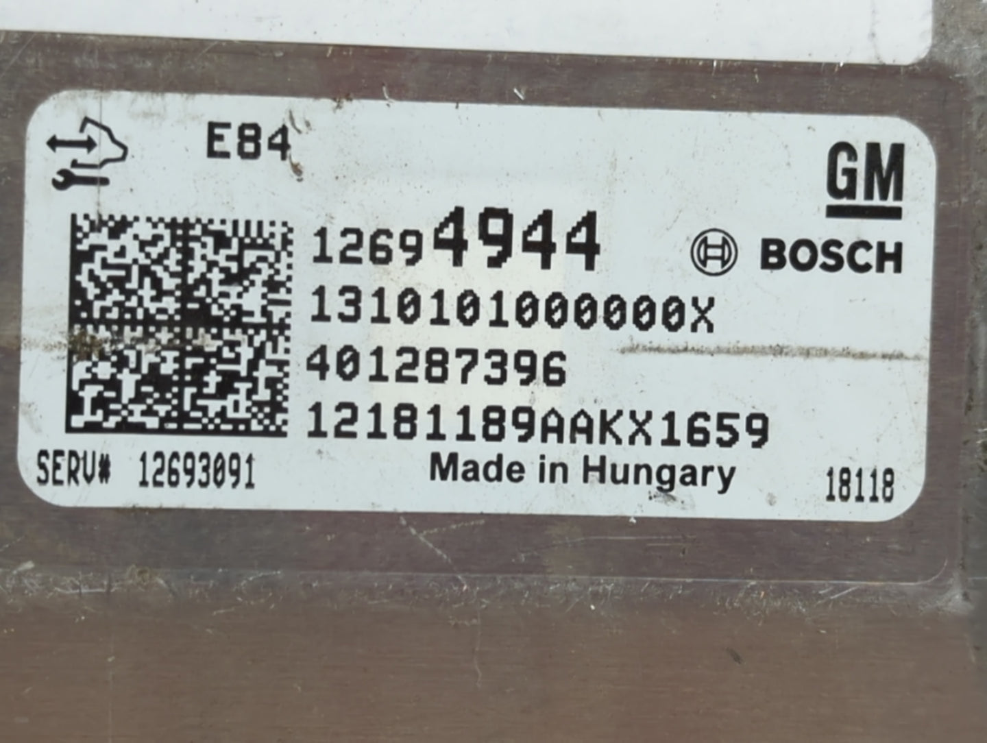 2019-2022 Chevrolet Spark PCM Engine Control Computer ECU ECM PCU OEM P/N:12694944 Fits Fits 2019 2020 2021 2022 OEM Used Au