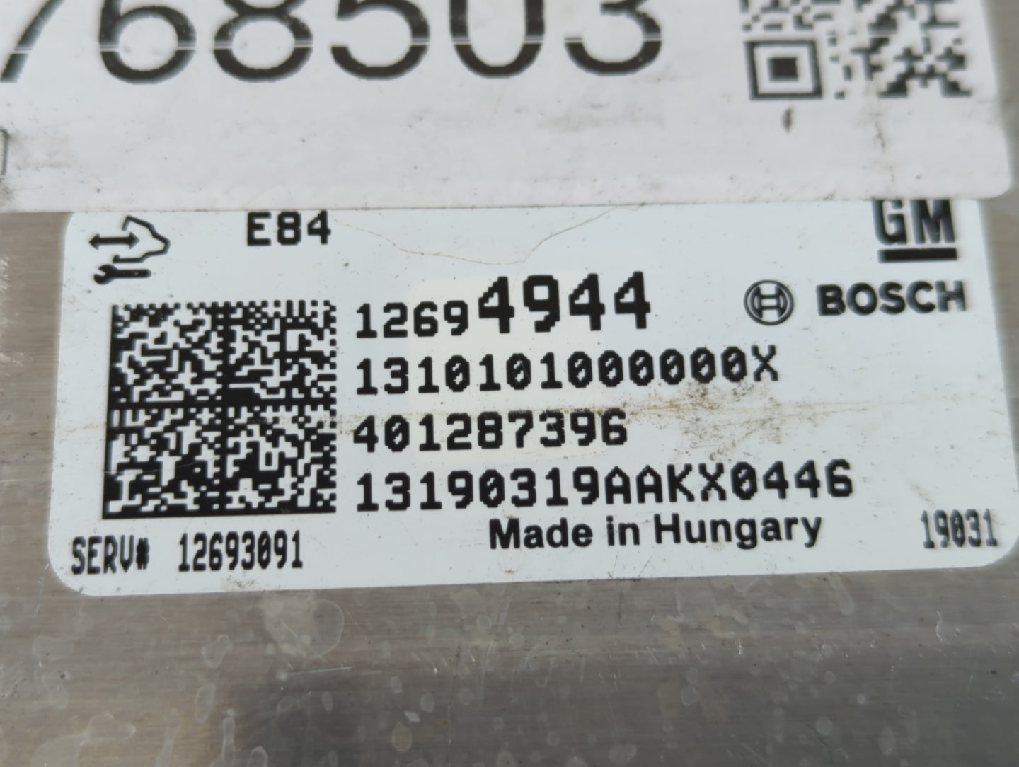 2019-2022 Chevrolet Spark PCM Engine Control Computer ECU ECM PCU OEM P/N:12694944 Fits Fits 2019 2020 2021 2022 OEM Used Au