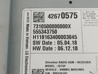 2016-2019 Chevrolet Spark Radio AM FM Cd Player Receiver Replacement P/N:42670575 Fits Fits 2016 2017 2018 2019 OEM Used Aut