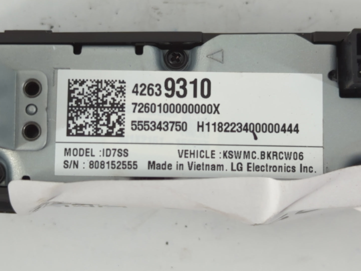 2016-2019 Chevrolet Spark Radio AM FM Cd Player Receiver Replacement P/N:42639310 Fits Fits 2016 2017 2018 2019 OEM Used Aut