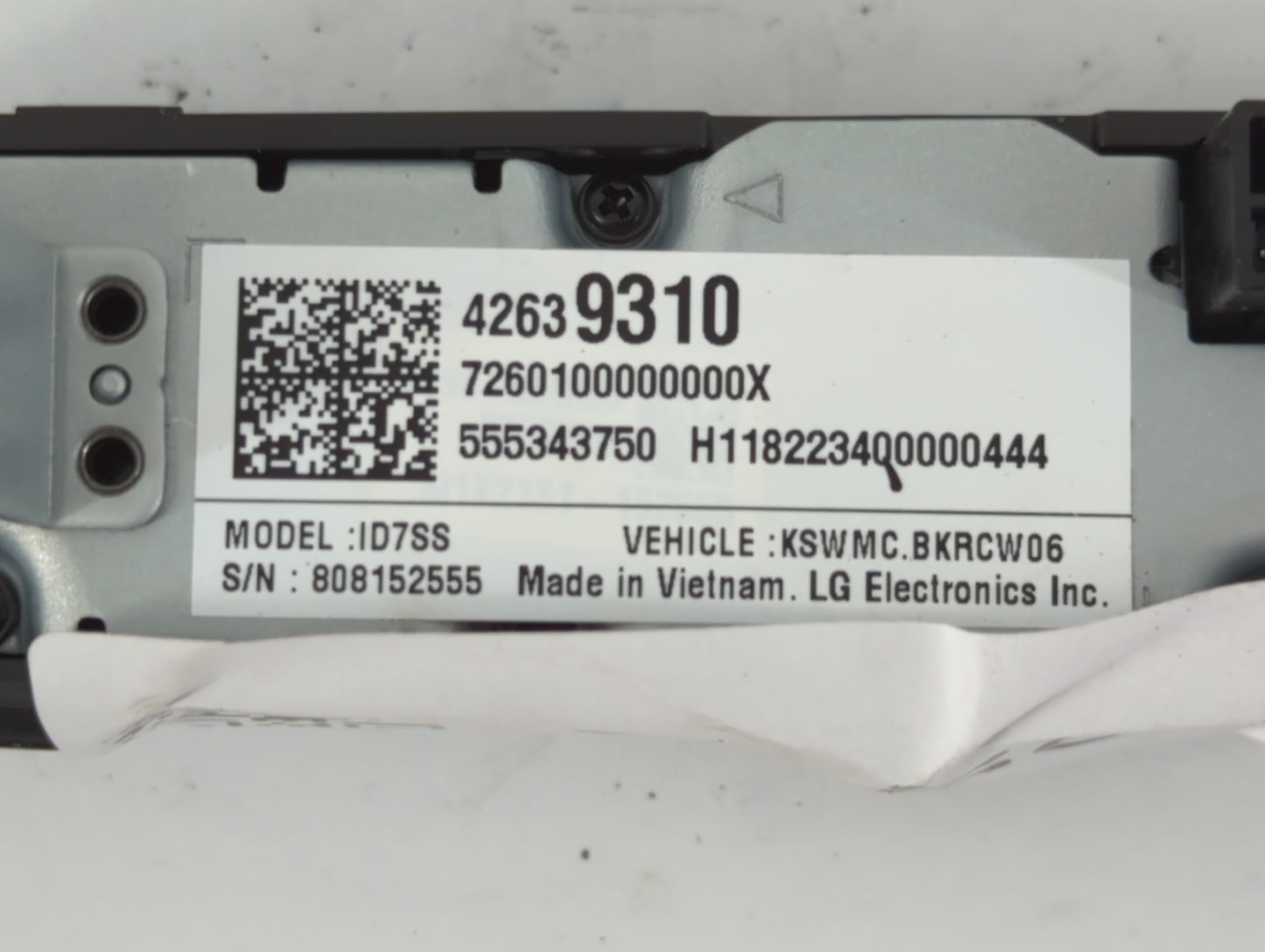 2016-2019 Chevrolet Spark Radio AM FM Cd Player Receiver Replacement P/N:42639310 Fits Fits 2016 2017 2018 2019 OEM Used Aut