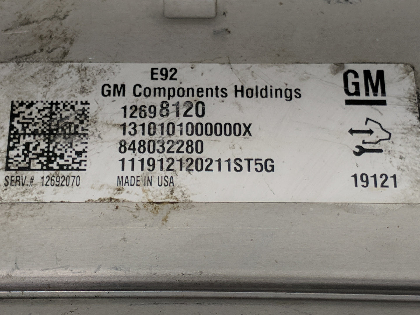 2019 Chevrolet Suburban 1500 PCM Engine Control Computer ECU ECM PCU OEM P/N:12698120 12692070 Fits Fits 2018 2020 2021 OEM 