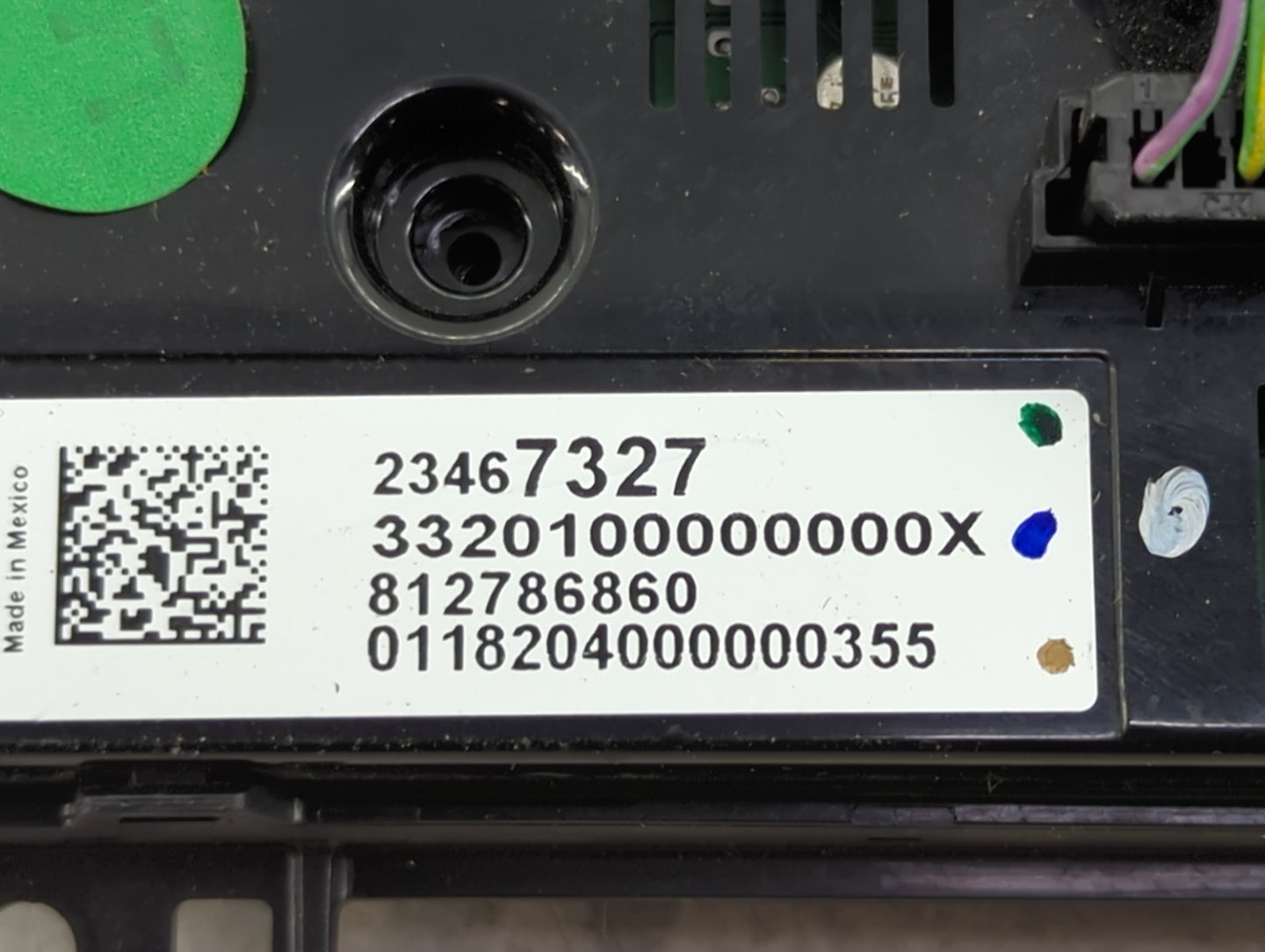 2015-2020 Chevrolet Tahoe Climate Control Module Temperature AC/Heater Replacement P/N:23467327 3320100000000X Fits OEM Used